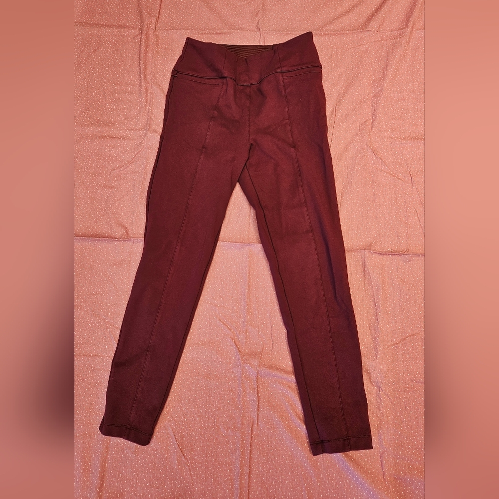 Betabrand power down 4 pocket pants.  Maroon euc size med